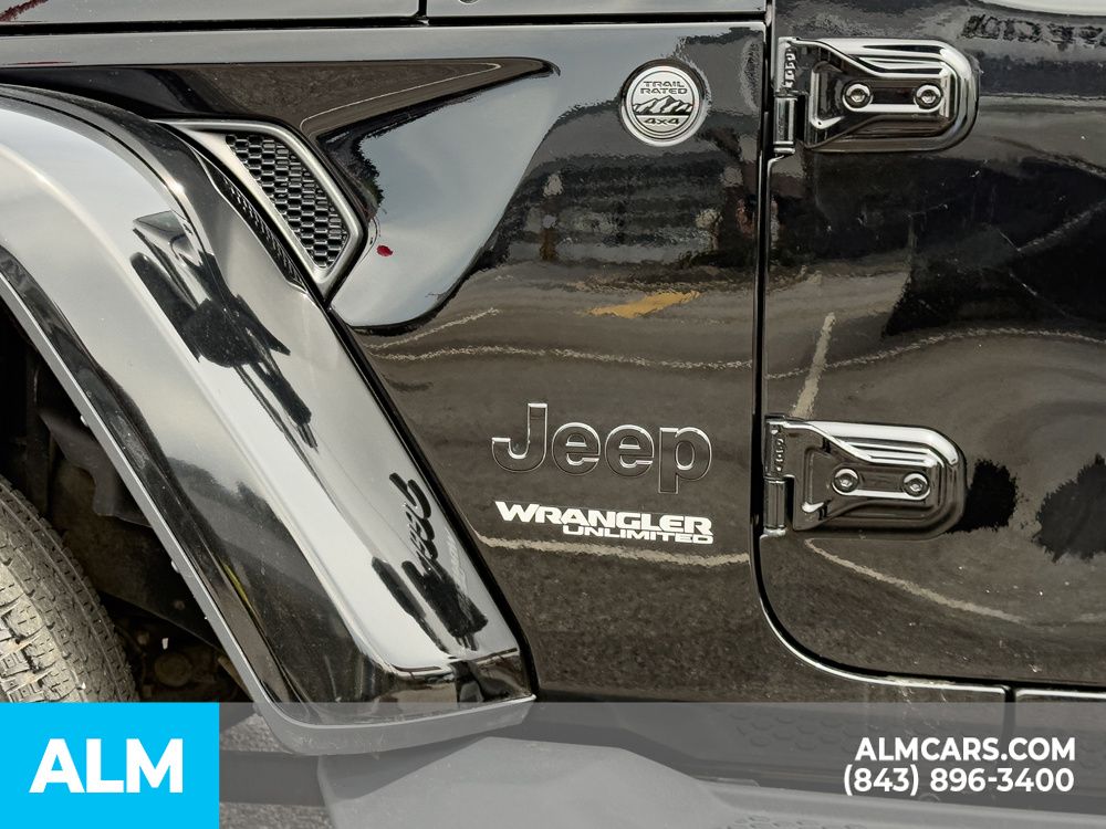 Used 2022 Black Clearcoat Jeep Unlimited Sahara High Altitude image 9