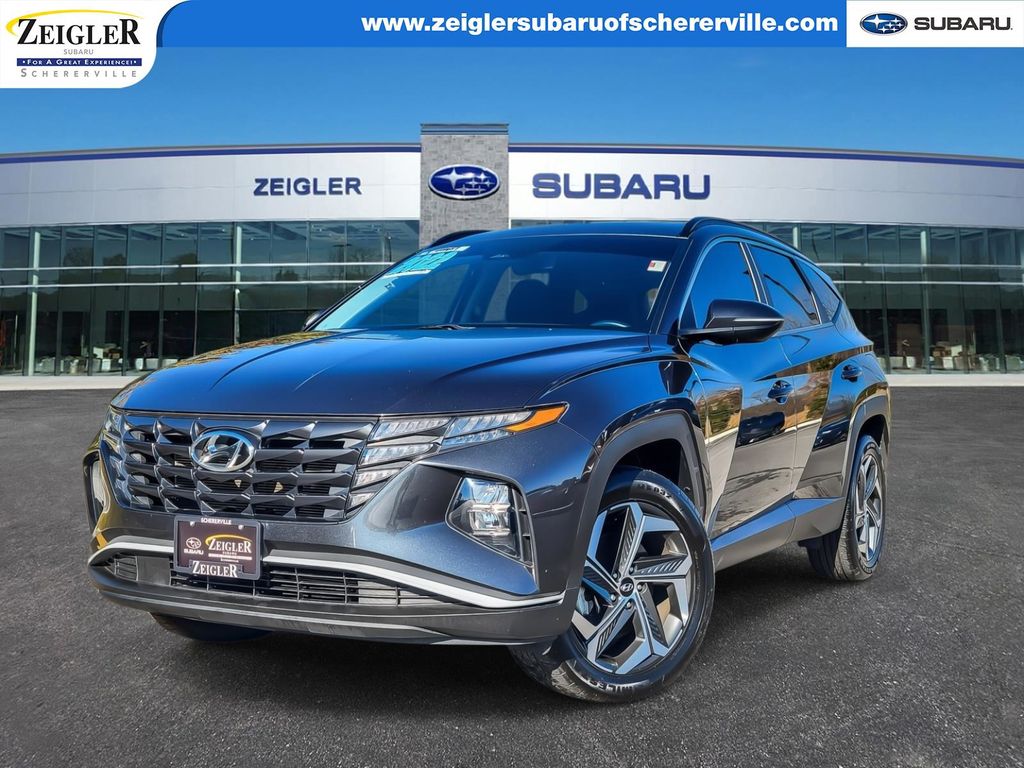 Portofino Gray 2022 Hyundai Tucson SEL AWD SUV / Crossover All-Wheel Drive 8-Speed Automatic