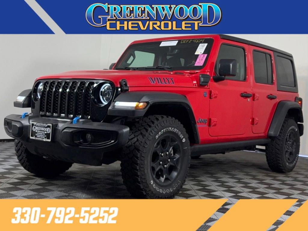 Firecracker Red Clearcoat 2023 Jeep Wrangler 4xe SUV / Crossover Four-Wheel Drive 8-Speed Automatic