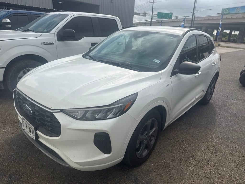 Star White Metallic Tri-Coat 2023 Ford Escape SUV / Crossover Front-Wheel Drive 8-Speed Automatic