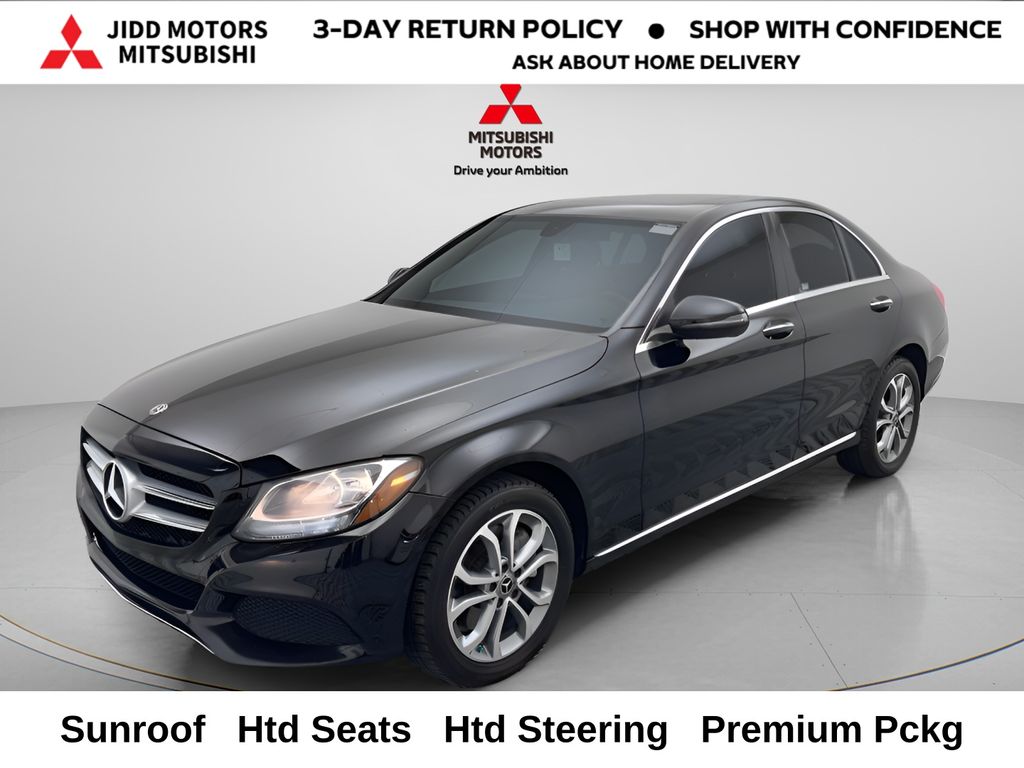 Black 2018 Mercedes-Benz C-Class Sedan All-Wheel Drive 9-Speed Automatic