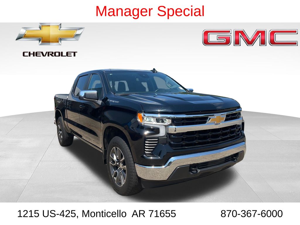 Black 2023 Chevrolet Silverado 1500 Pickup Truck Four-Wheel Drive 8-Speed Automatic