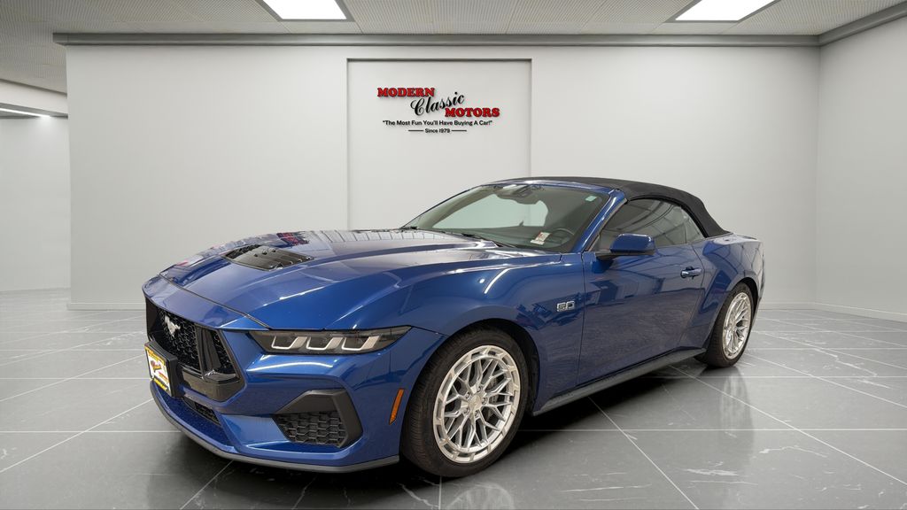Blue Metallic 2024 Ford Mustang Convertible Rear-Wheel Drive Automatic