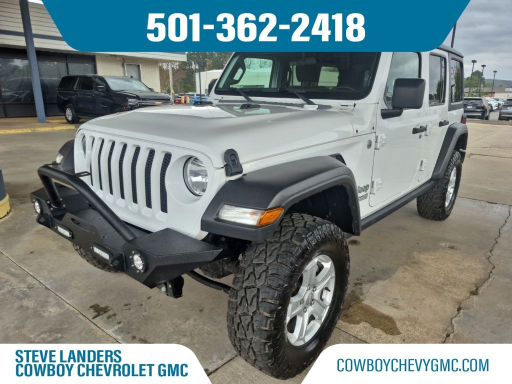 Bright White Clearcoat 2020 Jeep Wrangler Unlimited Sport S 4WD SUV / Crossover Four-Wheel Drive 8-Speed Automatic