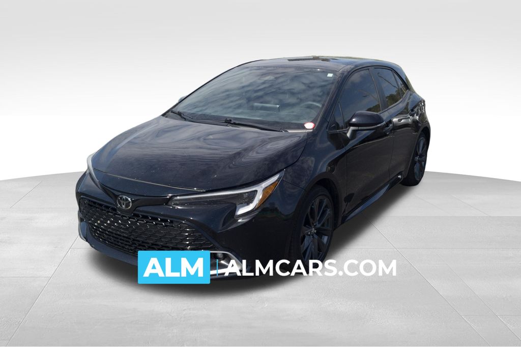 Midnight Black Metallic 2025 Toyota Corolla Hatchback Hatchback Front-Wheel Drive Continuously Variable Transmission