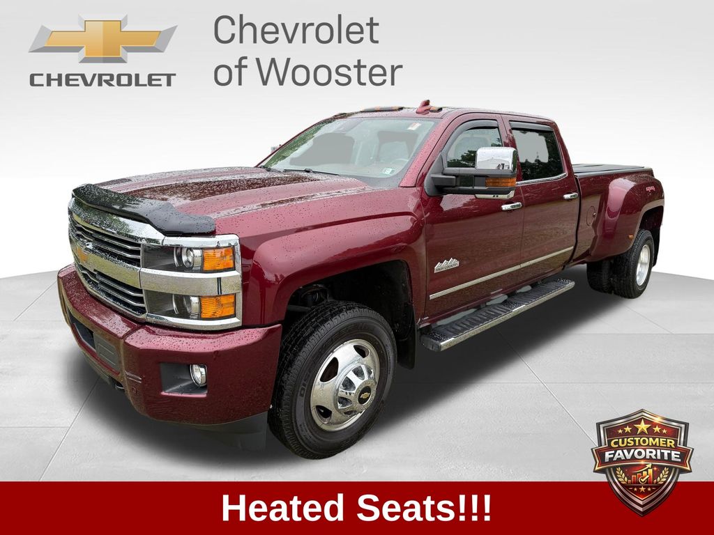 Red Metallic 2017 Chevrolet Silverado 3500HD Pickup Truck Four-Wheel Drive 6-Speed Automatic Overdrive
