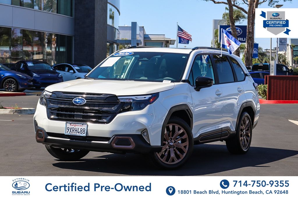Crystal White Pearl 2026 Subaru Forester SUV / Crossover All-Wheel Drive Continuously Variable Transmission