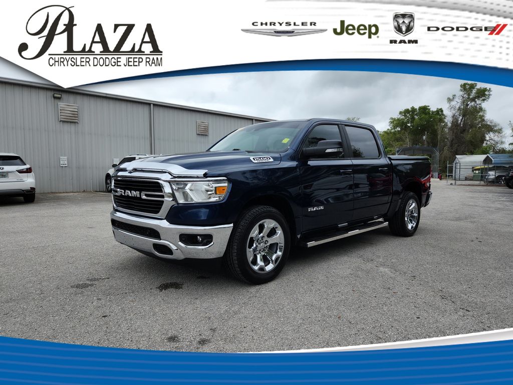 Patriot Blue Pearlcoat 2021 RAM 1500 Big Horn Crew Cab RWD Pickup Truck 4X2 8-Speed Automatic