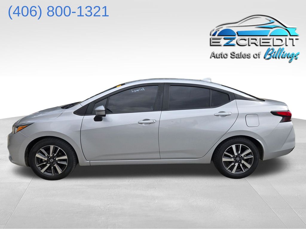 Brilliant Silver Metallic 2021 Nissan Versa Sedan Front-Wheel Drive Continuously Variable Transmission