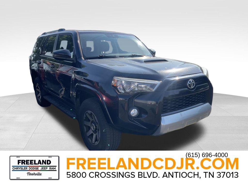 Midnight Black Metallic 2017 Toyota 4Runner SUV / Crossover Four-Wheel Drive 5-Speed Automatic Overdrive