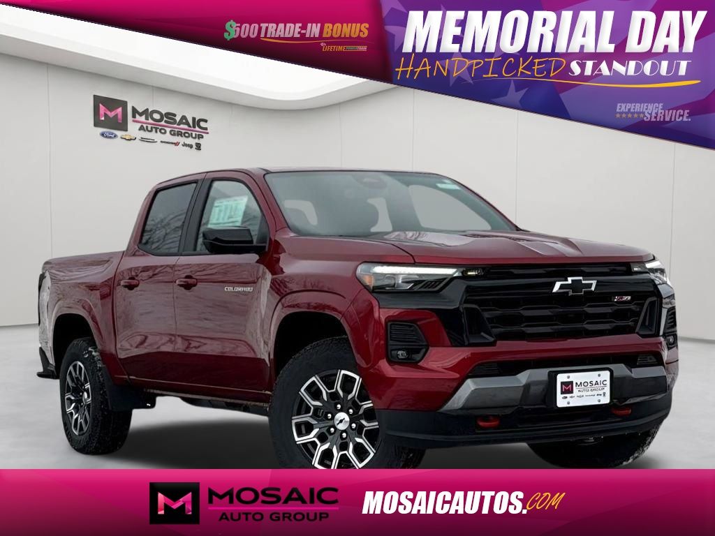 Radiant Red Tintcoat 2026 Chevrolet Colorado Z71 Crew Cab 4WD Pickup Truck Four-Wheel Drive 8-Speed Automatic