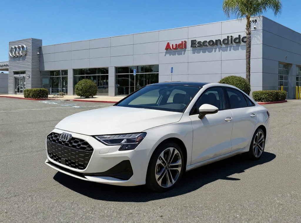 Glacier White Metallic 2026 Audi A3 quattro Premium Plus 40 TFSI Sedan All-Wheel Drive 7-Speed Automatic