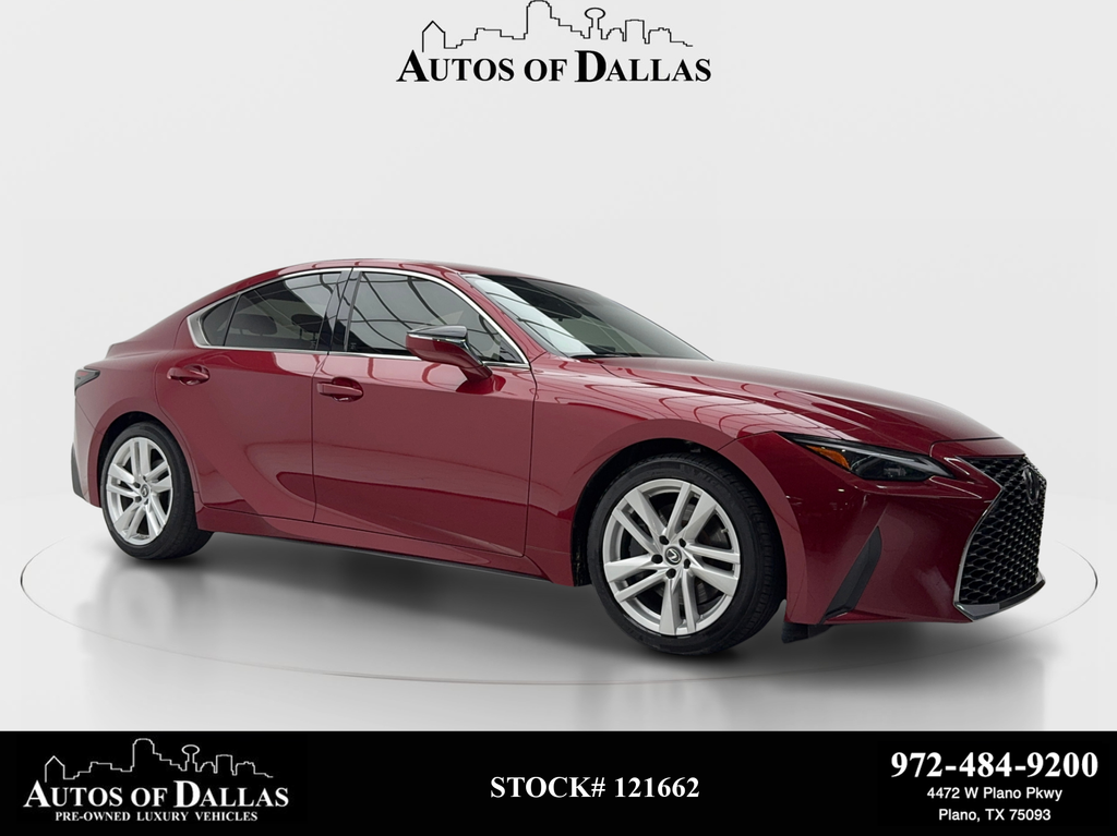 Matador Red Mica 2022 Lexus IS Sedan Rear-Wheel Drive 8-Speed Automatic
