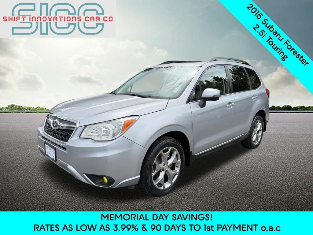 Ice Silver Metallic 2015 Subaru Forester 2.5i Touring SUV / Crossover All-Wheel Drive Continuously Variable Transmission