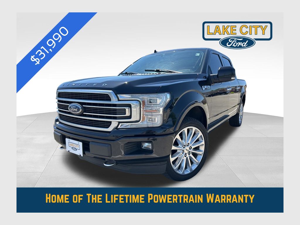 Agate Black Metallic 2019 Ford F-150 Limited SuperCrew 4WD Pickup Truck Four-Wheel Drive Automatic