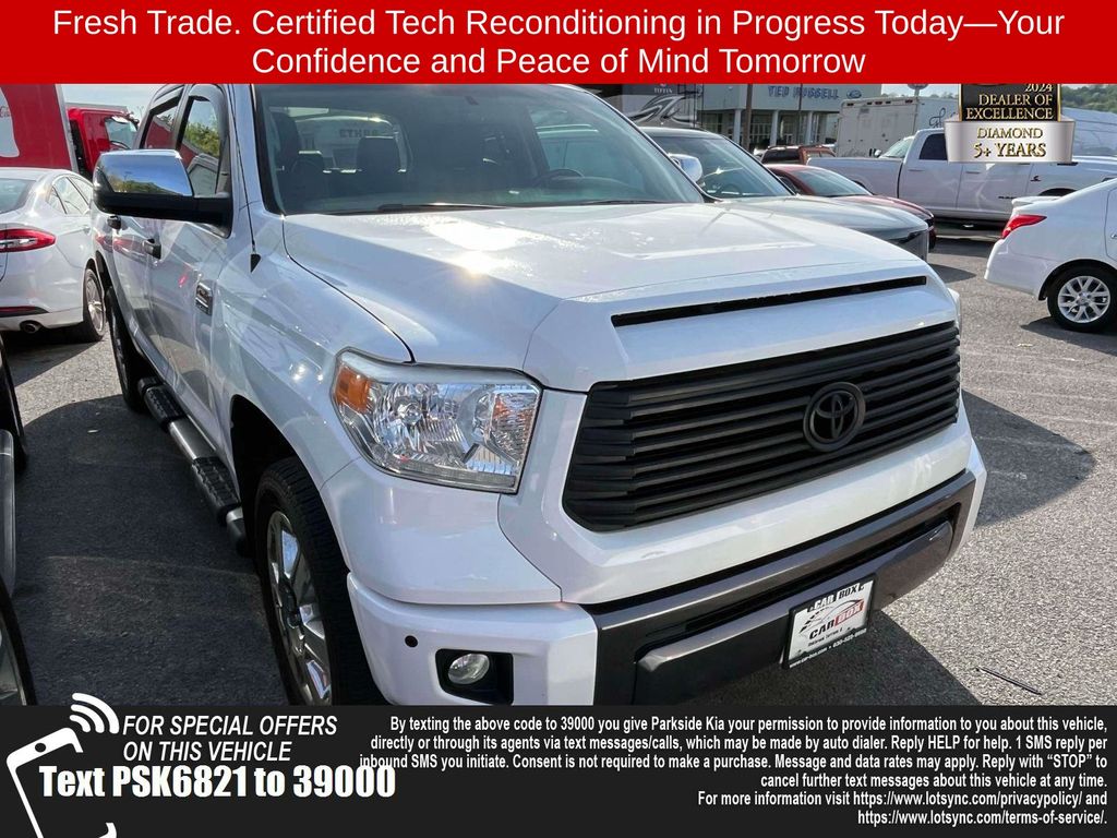 Super White 2017 Toyota Tundra 1794 Edition CrewMax 5.7L 4WD Pickup Truck Four-Wheel Drive 6-Speed Automatic Overdrive