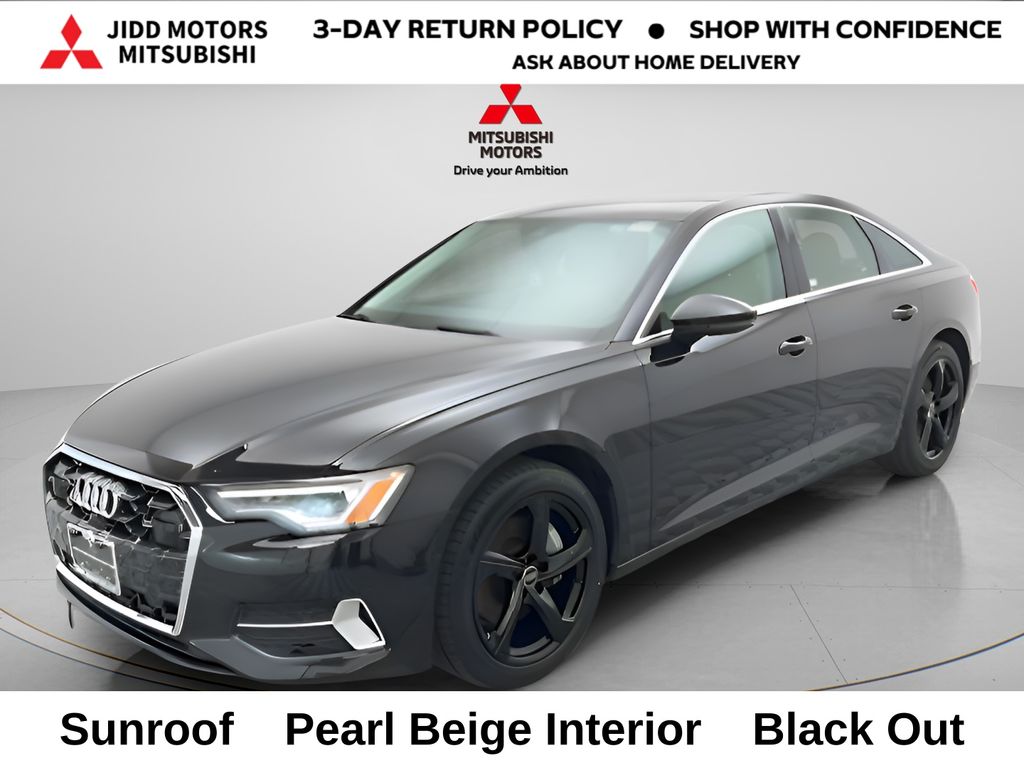 Brilliant Black 2024 Audi A6 Sedan All-Wheel Drive 7-Speed Automatic