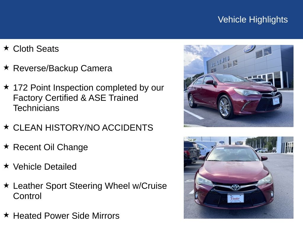 2016 Toyota Camry SE