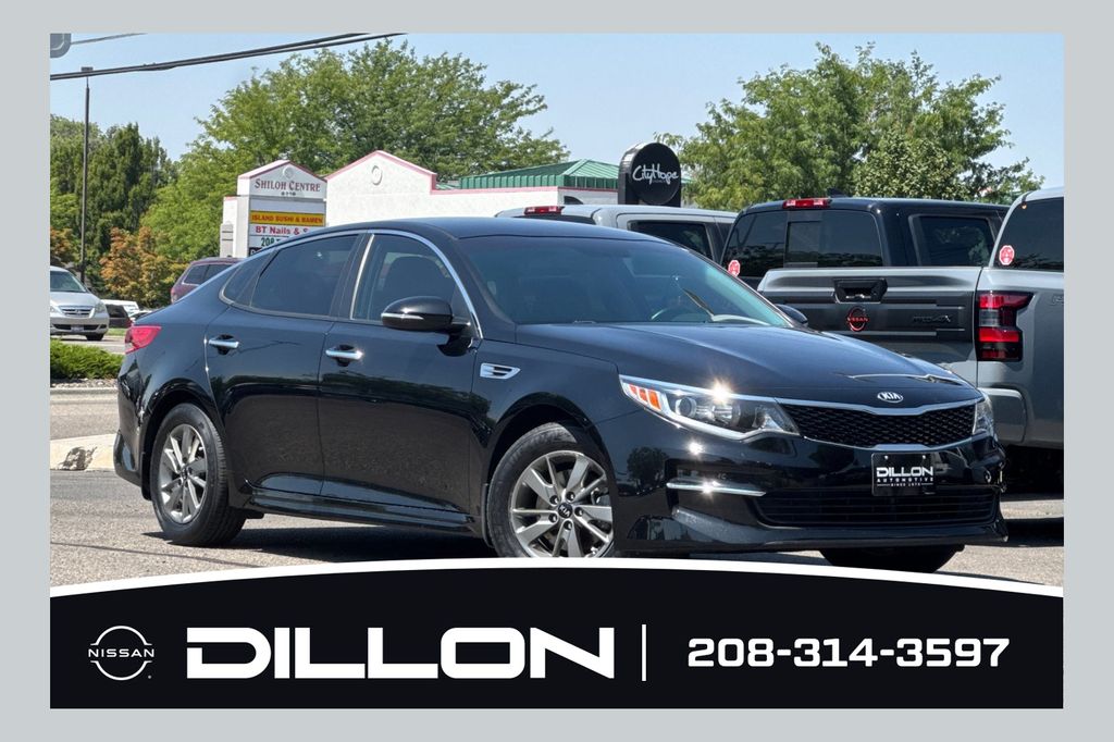 Ebony Black 2018 Kia Optima Sedan Front-Wheel Drive 7-Speed Automatic