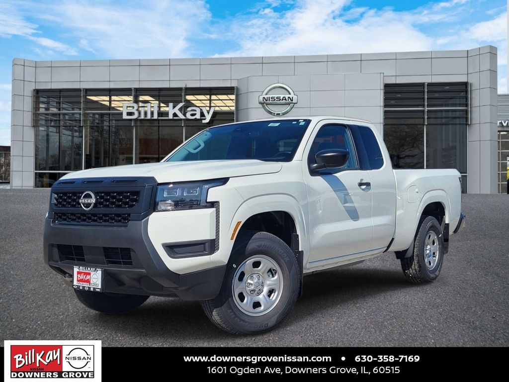 Glacier White 2026 Nissan Frontier Pickup Truck Four-Wheel Drive 9-Speed Automatic Overdrive
