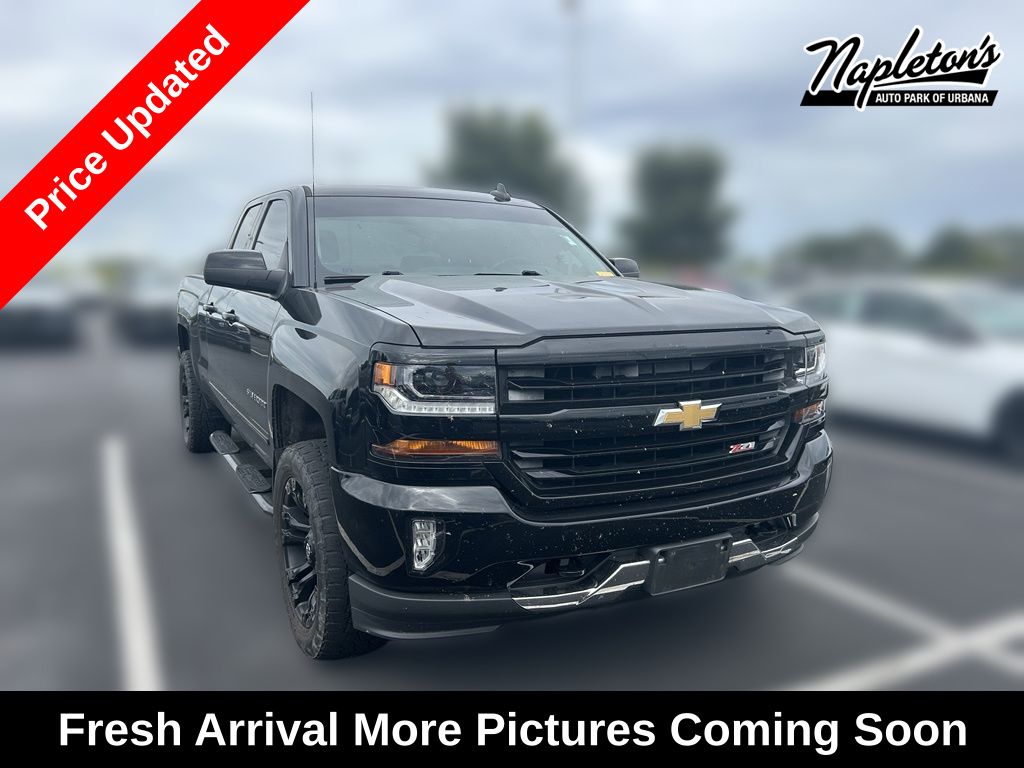 Black 2016 Chevrolet Silverado 1500 Pickup Truck Four-Wheel Drive 6-Speed Automatic Overdrive