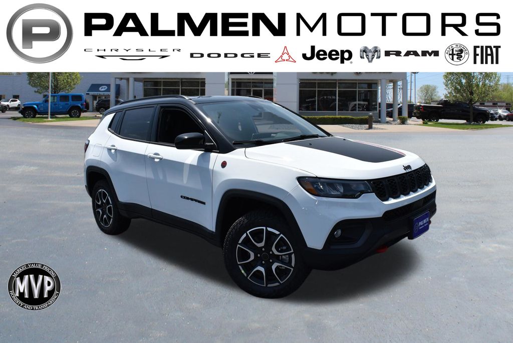 Bright White Clearcoat 2026 Jeep Compass SUV / Crossover Four-Wheel Drive 8-Speed Automatic