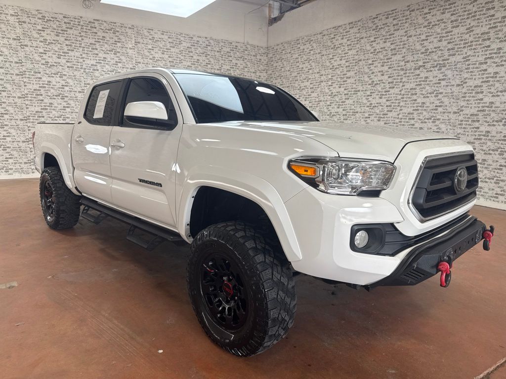 White 2022 Toyota Tacoma Pickup Truck Four-Wheel Drive 6-Speed Automatic