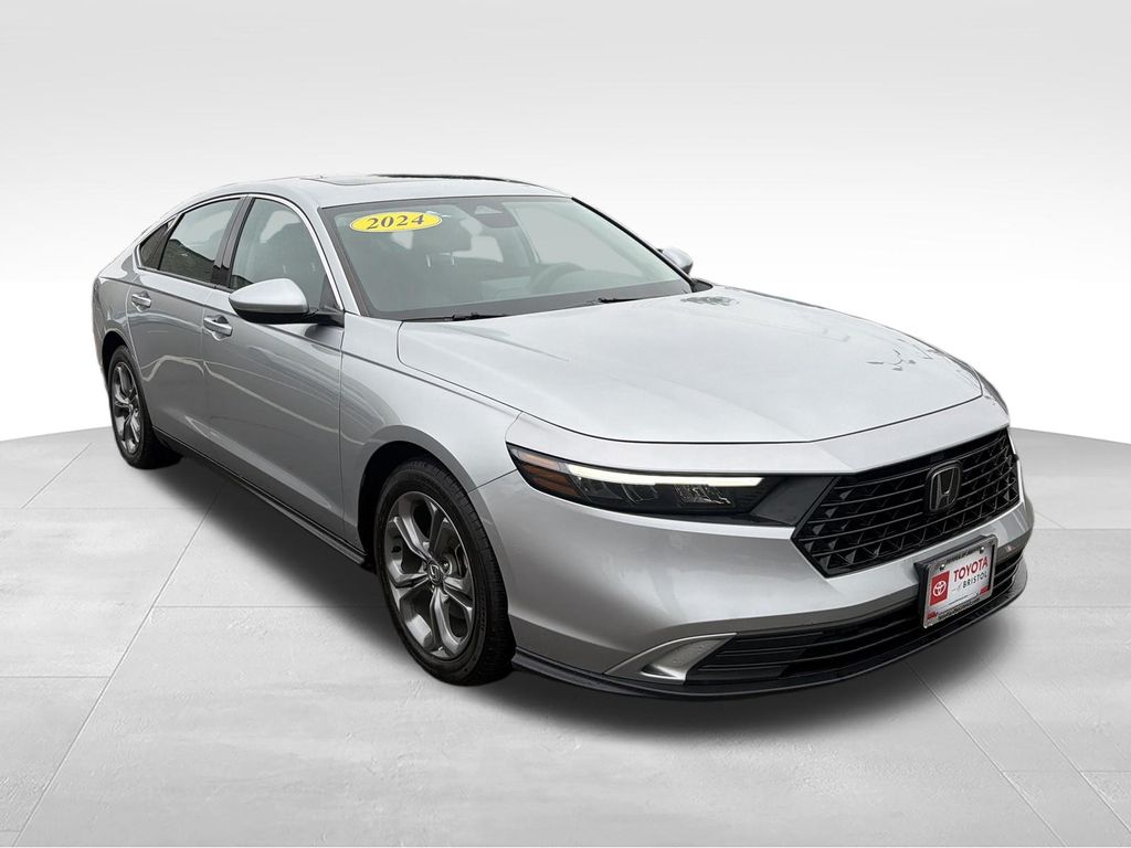 Silver 2024 Honda Accord Sedan Front-Wheel Drive Continuously Variable Transmission
