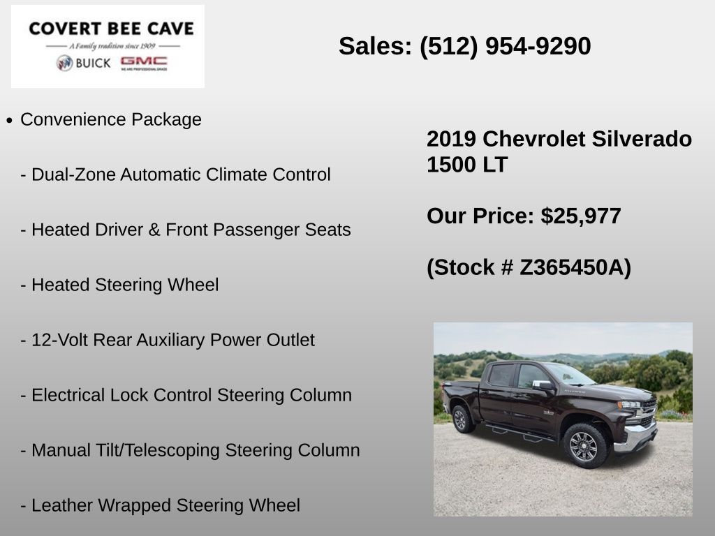 Used Car 2019 Chevrolet Silverado 1500  Lt For Sale Under $30,000 In Austin, Texas