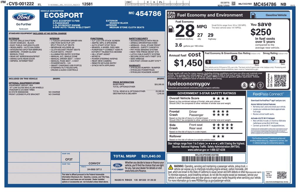 Certified Used 2021 Black Ford S image 5