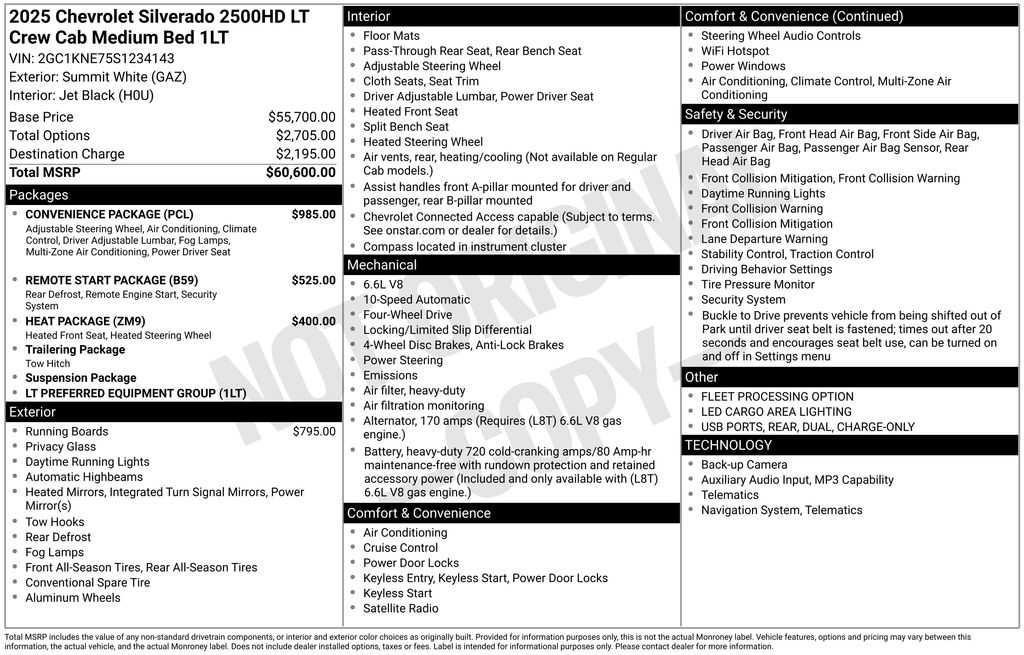 Certified Used 2025 White Chevrolet LT image 5
