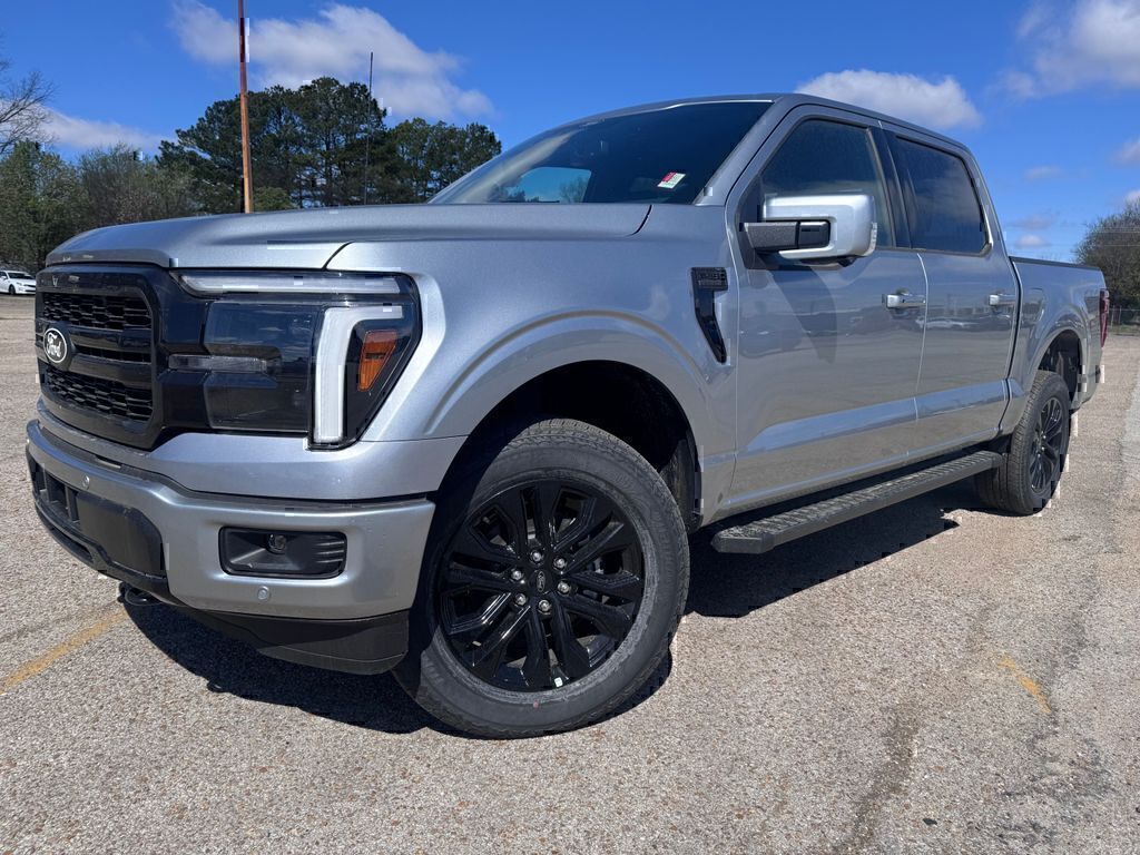 Silver Metallic 2026 Ford F-150 Lariat SuperCrew 4WD Pickup Truck Four-Wheel Drive Automatic