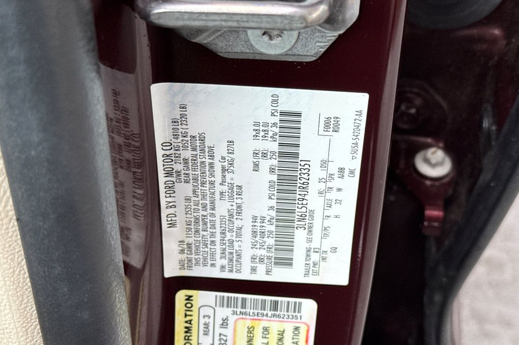 used 2018 Lincoln MKZ car, priced at $20,951