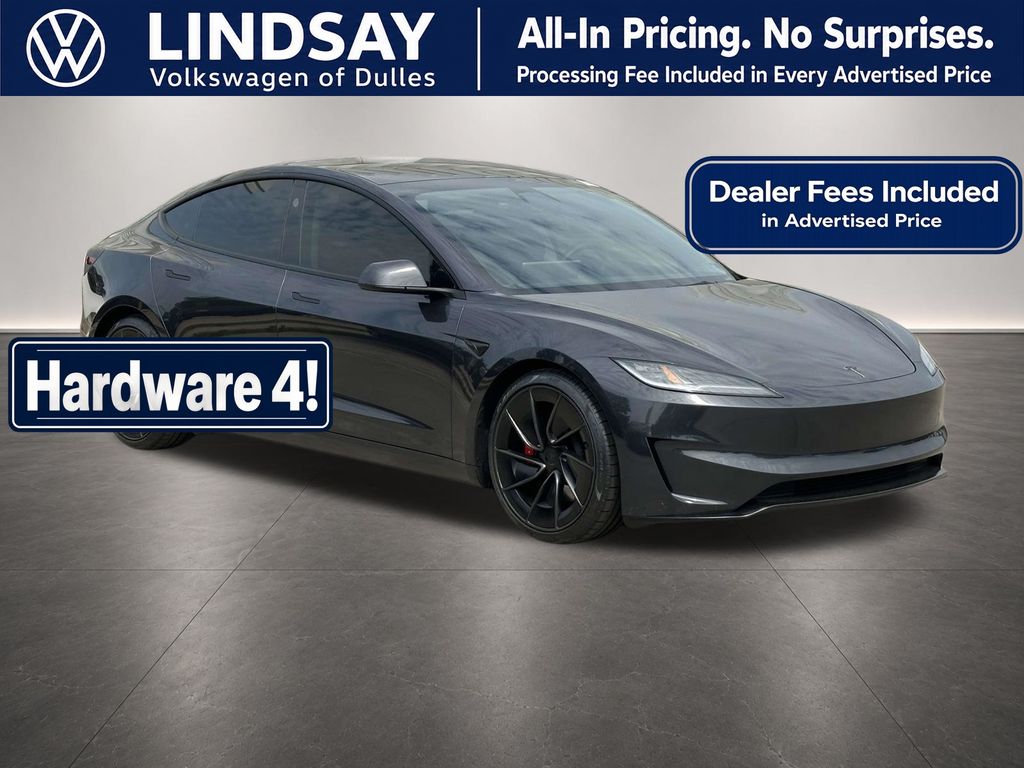 Stealth Gray 2024 Tesla Model 3 Sedan All-Wheel Drive 1-Speed Automatic