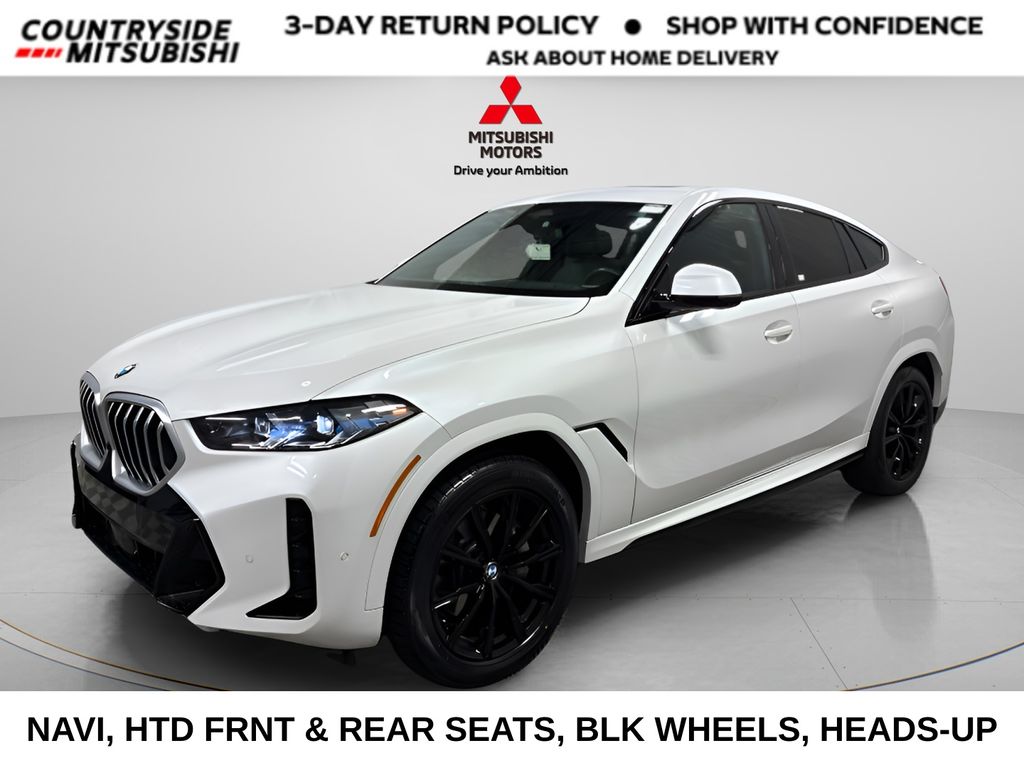 White Metallic 2025 BMW X6 SUV / Crossover All-Wheel Drive 8-Speed Automatic