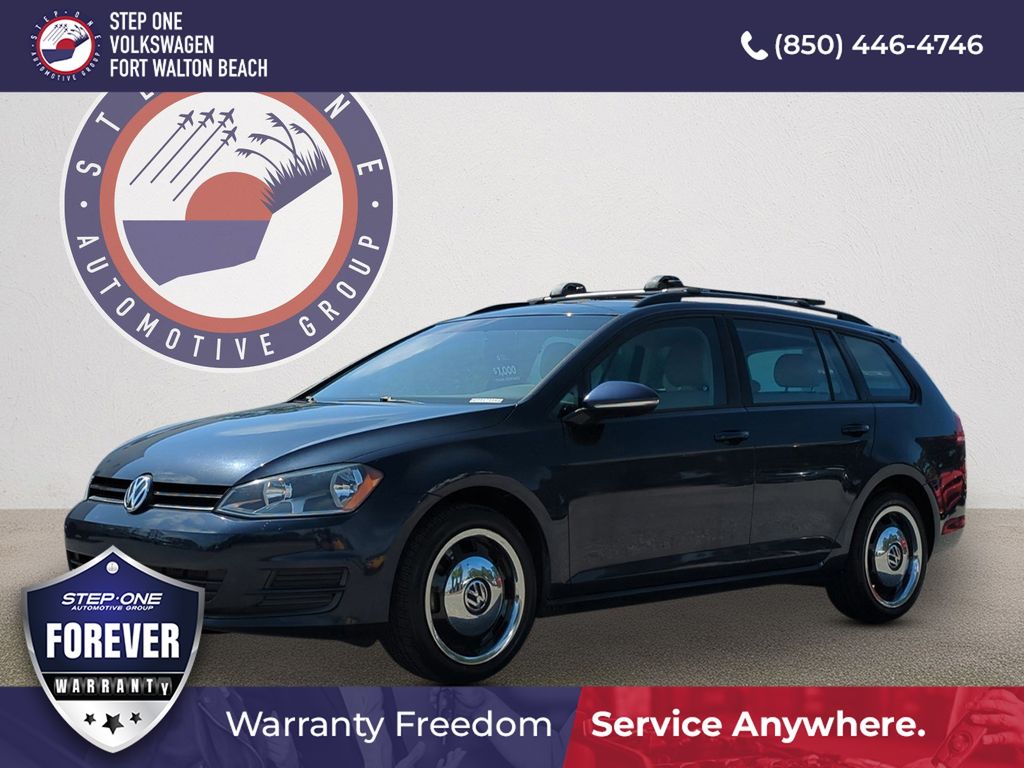 Night Blue Metallic 2016 Volkswagen Golf SportWagen S Wagon Front-Wheel Drive 6-Speed Automatic