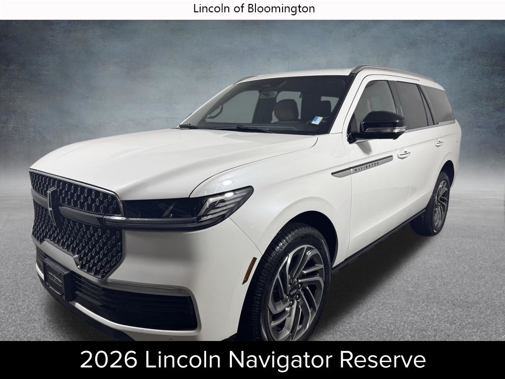 Pristine White Metallic Tri-Coat 2026 Lincoln Navigator Reserve 4WD SUV / Crossover Four-Wheel Drive Automatic