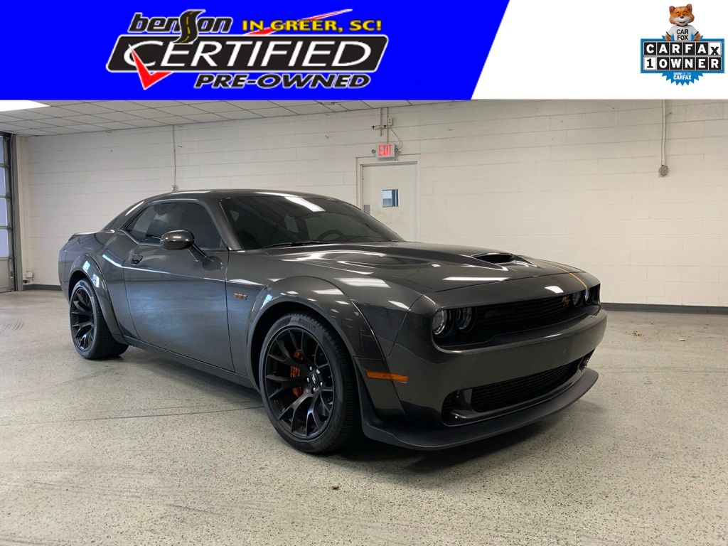 Gray (Granite Crystal Metallic Clearcoat) 2023 Dodge Challenger Coupe Rear-Wheel Drive 8-Speed Automatic