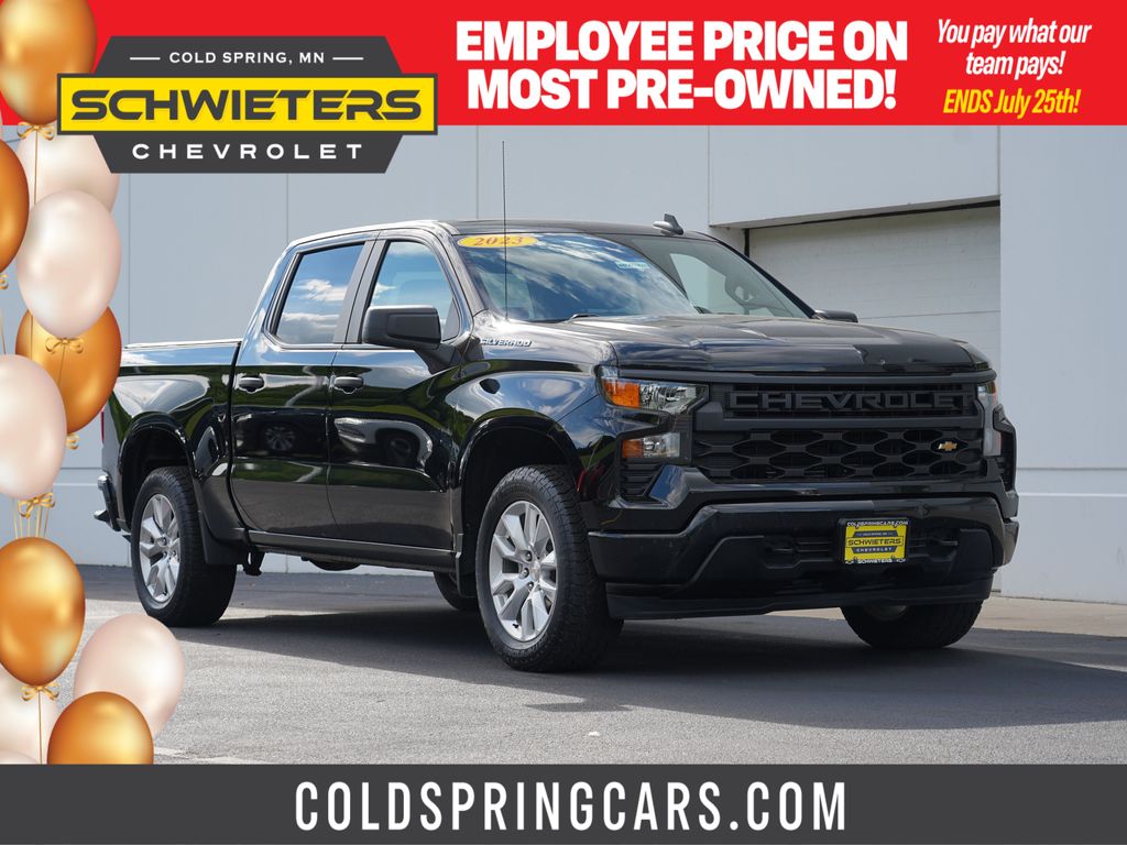 Black 2023 Chevrolet Silverado 1500 Pickup Truck Four-Wheel Drive 8-Speed Automatic
