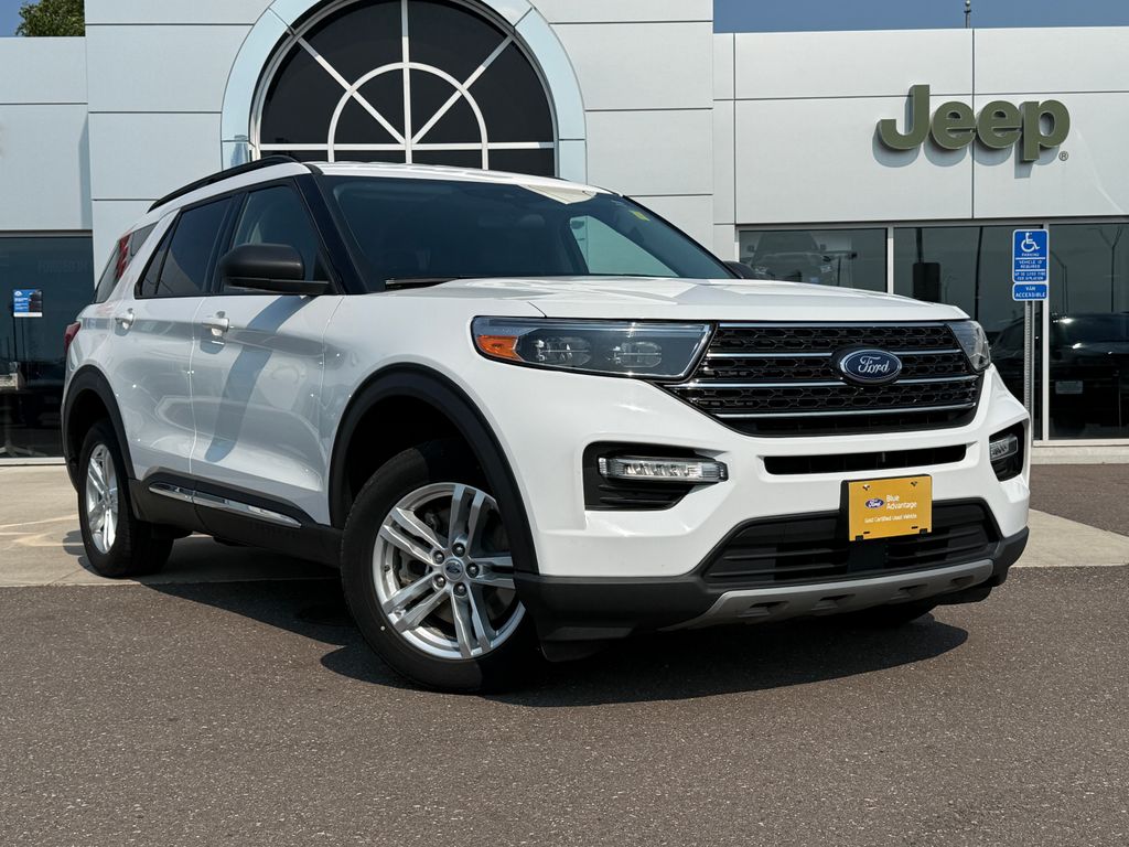 Oxford White 2023 Ford Explorer SUV / Crossover All-Wheel Drive Automatic