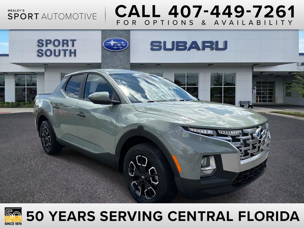 Sage Gray 2023 Hyundai Santa Cruz Pickup Truck All-Wheel Drive 8-Speed Automatic