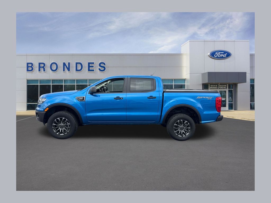 Blue Metallic 2023 Ford Ranger Pickup Truck Four-Wheel Drive Automatic