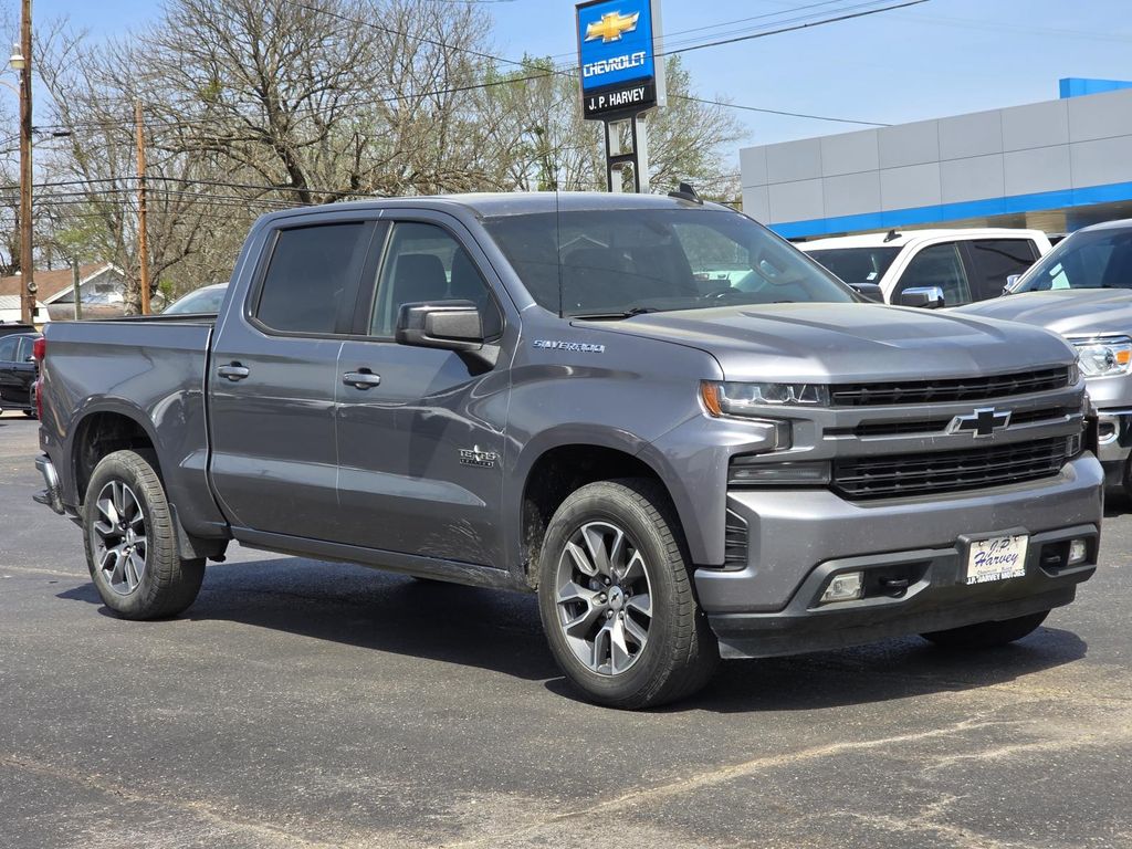 Gray (Satin Steel Metallic) 2021 Chevrolet Silverado 1500 RST Crew Cab RWD Pickup Truck 4X2 8-Speed Automatic