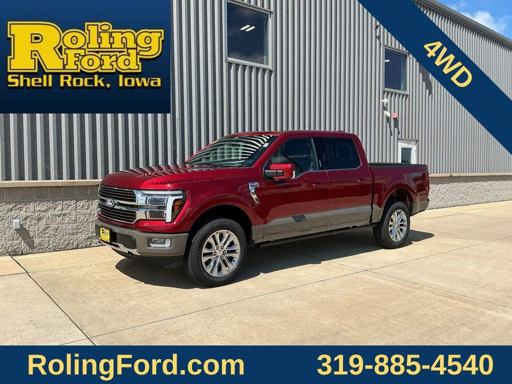 Red 2026 Ford F-150 King Ranch SuperCrew 4WD Pickup Truck Four-Wheel Drive Automatic