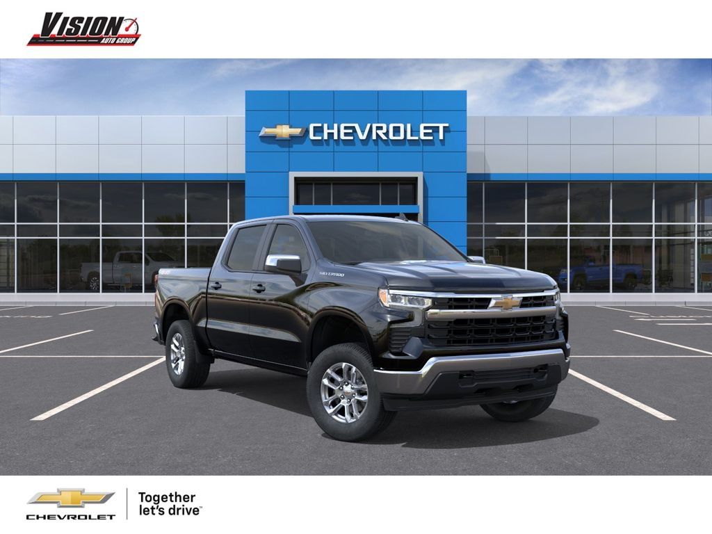 Black 2026 Chevrolet Silverado 1500 Pickup Truck Four-Wheel Drive 8-Speed Automatic
