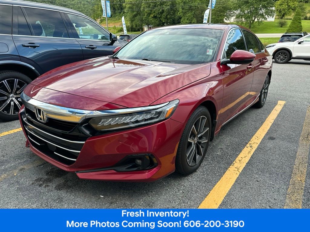 Radiant Red Metallic 2021 Honda Accord Sedan Front-Wheel Drive Continuously Variable Transmission
