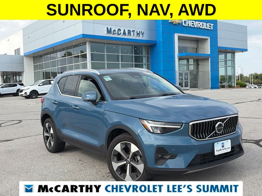 Fjord Blue Metallic 2025 Volvo XC40 SUV / Crossover All-Wheel Drive Automatic