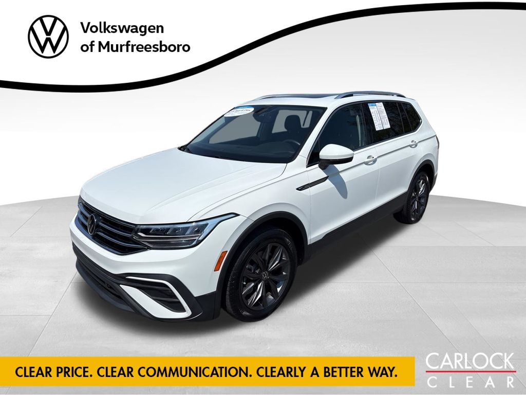 Pure White 2022 Volkswagen Tiguan SE FWD SUV / Crossover Front-Wheel Drive 8-Speed Automatic