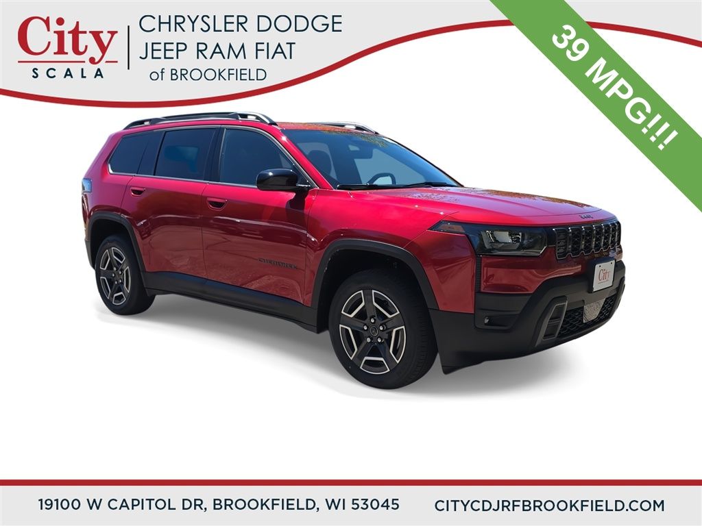 Red Hot Pearlcoat 2026 Jeep Cherokee Laredo 4WD SUV / Crossover Four-Wheel Drive Continuously Variable Transmission