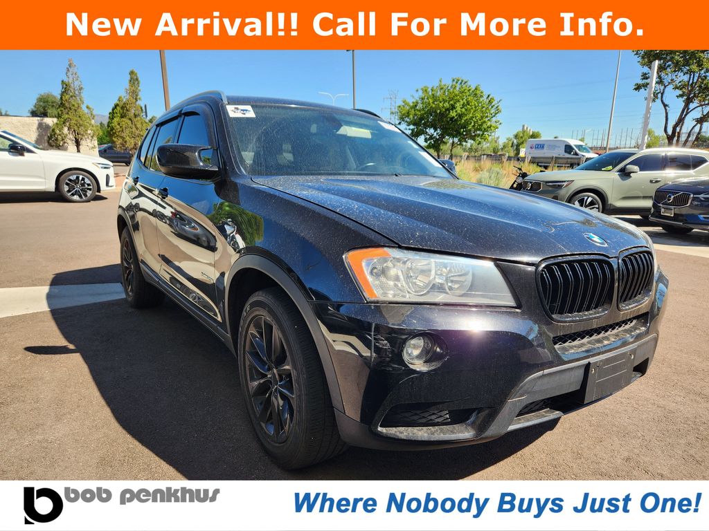 Jet Black 2013 BMW X3 SUV / Crossover All-Wheel Drive 8-Speed Automatic